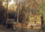 Oswald achenbach The park near the Roman china oil painting artist